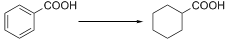 Hydrogenation of benzoic acid compounds to cyclohexyl formates